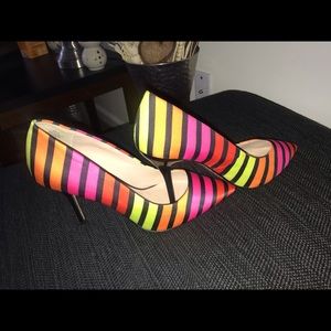 Multi colored Worthington pumps